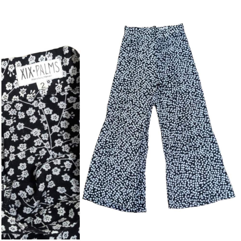XIX Palms Nineteen Palms Hawaii pants bottoms Cherry blossom Loose Flowy Wide